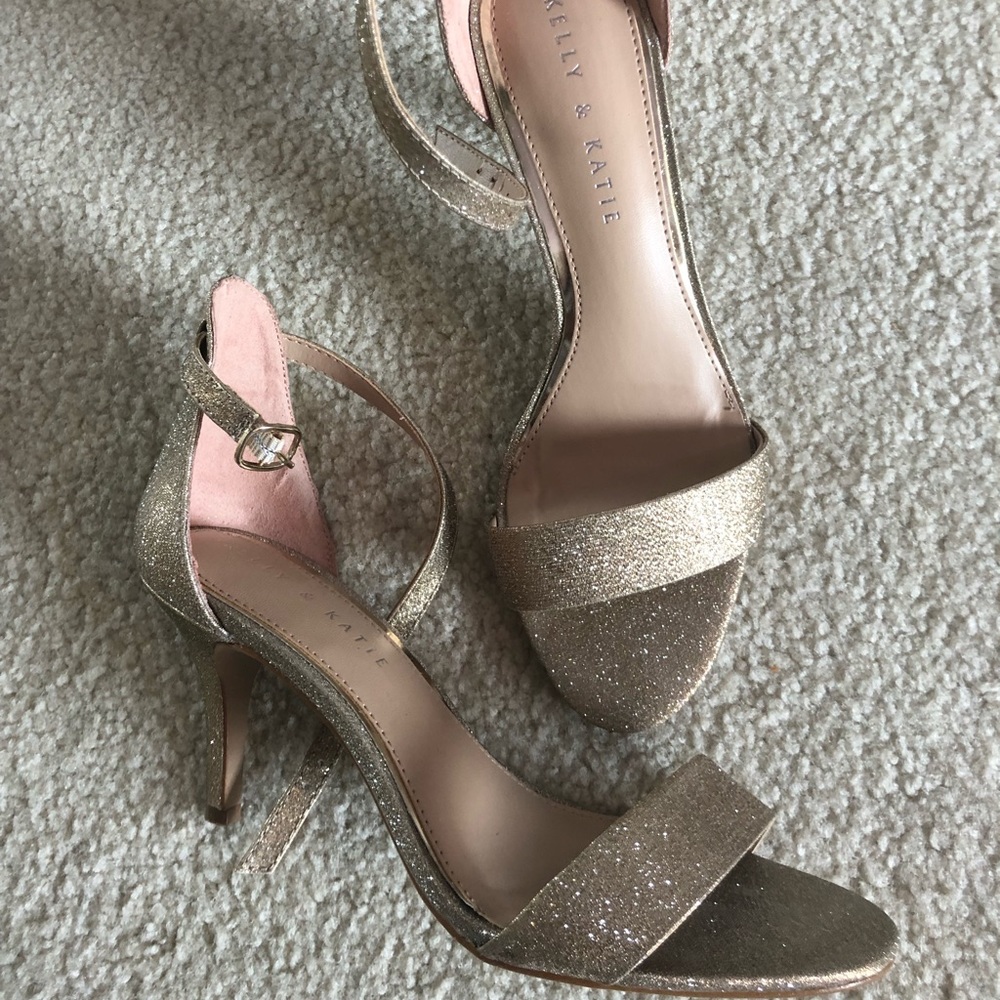 Kelly + Katie gold heels.